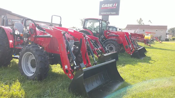 Hetricks equipment on the lot ready for sale